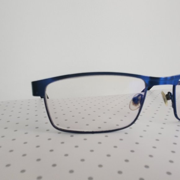 DANNY GOKEY Men's Eyeglass Frames Eyewear Blue Metallic Academia Preppy Office - Picture 3 of 13